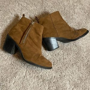 Brown Suede Bootie